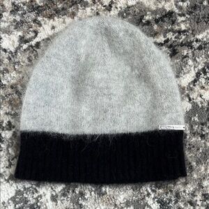 MICHAEL KORS, ANGORA, RABBIT, FUR WINTER TRIM HAT